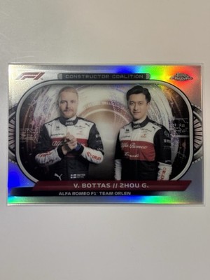 2022 Topps Chrome F1 BOTTAS / GUANYU CC-AR Constructor Coalition Refractor