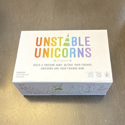 Unstable Unicorns Unstable Unicorns 2nd Ed Card Game 2019 Award 2-8 8+