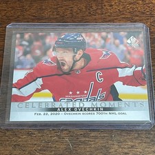 2020-21 SP Authentic Celebrated Moments Alex Ovechkin #107 Capitals NHL Hockey