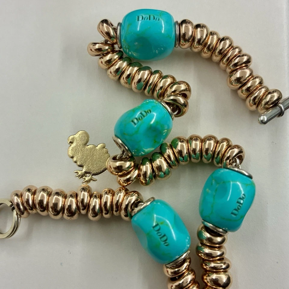 Dodo Pomellato 1 Pepita Turchese Azzurra Rara Introvabile Ciondolo Collana Bracc - Immagine 3 di 4