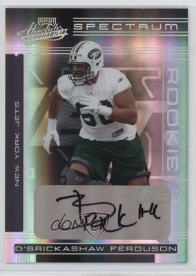 2006 Playoff Absolute Memorabilia /150 D'Brickashaw Ferguson Rookie Auto RC j4h