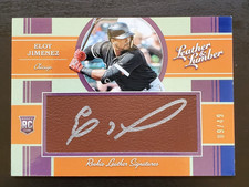 2019 Leather & Lumber Eloy Jimenez Rookie Leather Signatures Auto 9/49 White Sox