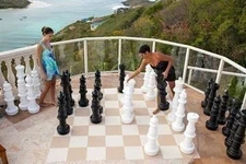 Giant Plastic Chess Set with a 37" King - Outdoor Chess Set