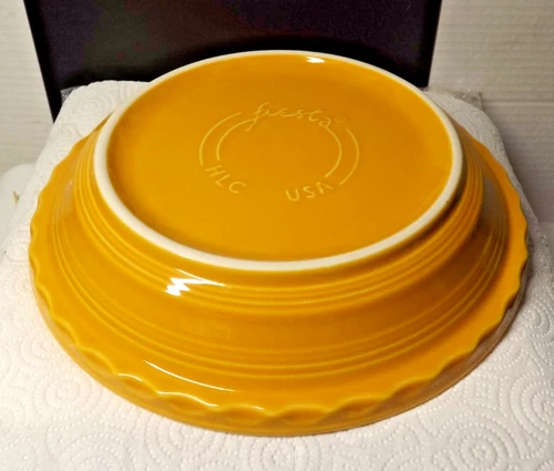 Fiesta HLC USA - 12.5"  Pasta / Salad Bowl  Gold - NOS