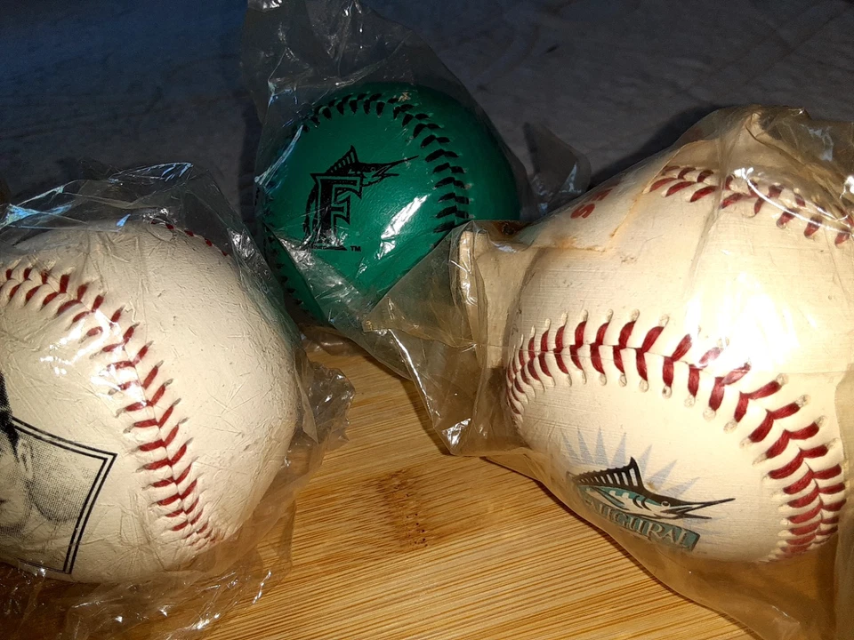 Chevron  Florida Marlins Commemorative Baseballs (5) - Image 3 of 3