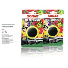 2x SONAX AIR FRESHENER LEMON ROCKS LUFTERFRISCHER AUTODUFT FÜR LÜFTUNGSGITTER 12