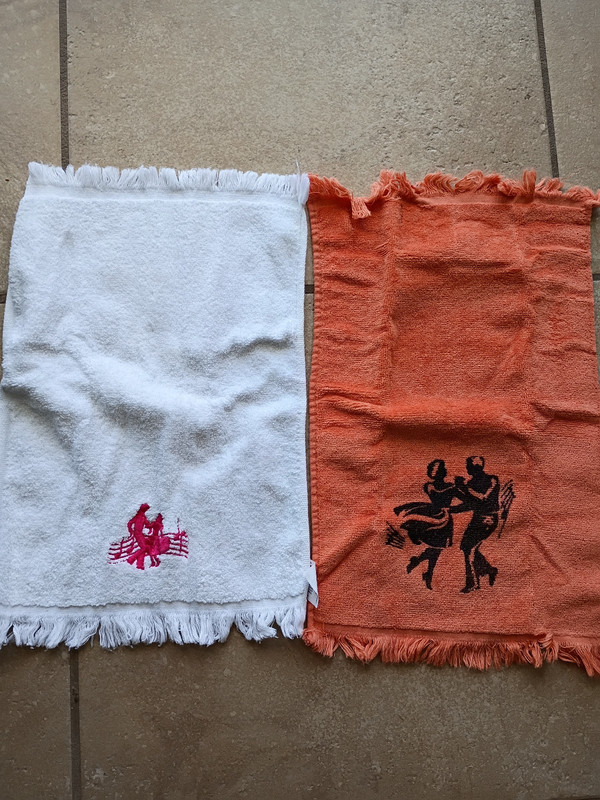 Vintage Square Dance Towels 1 Cannon 1 St Marys Dancing Couples