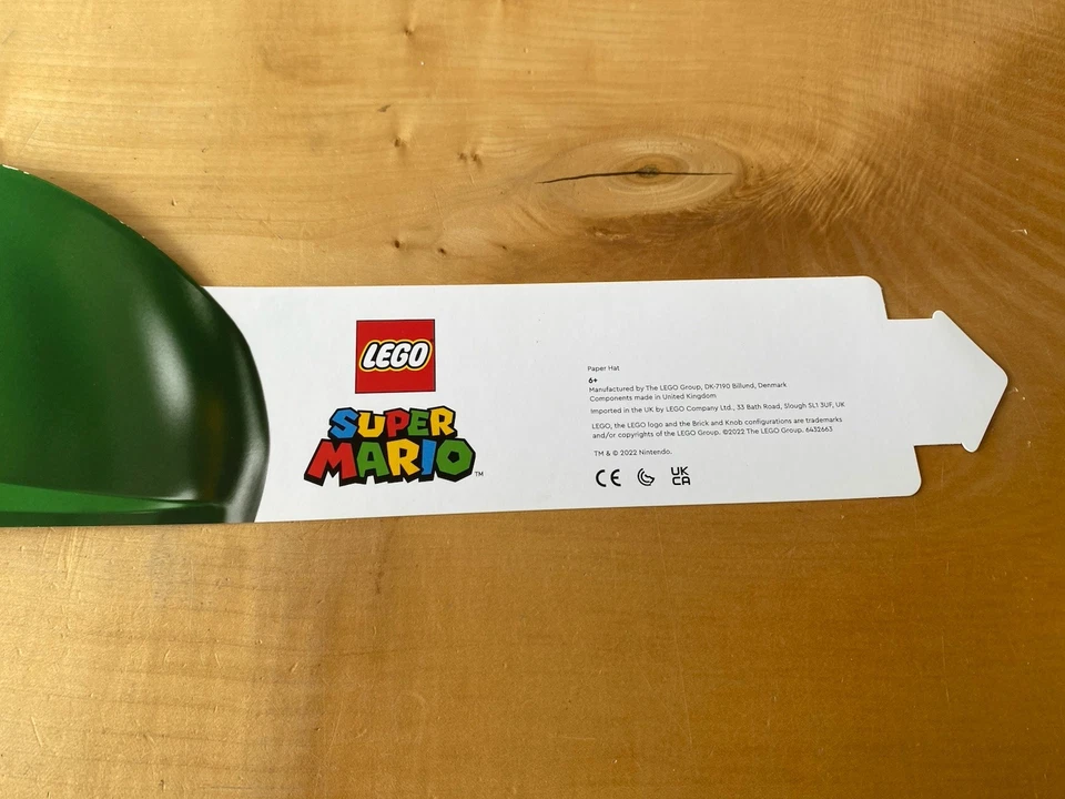 LEGO SUPER MARIO Luigi Hat Nintendo 2022 Rare Official Promotion Merchandise New - Image 2 of 4