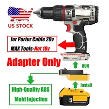 1 Adapter for DEWALT 20V MAX XR Battery to Power for Porter Cable 20V MAX Tools