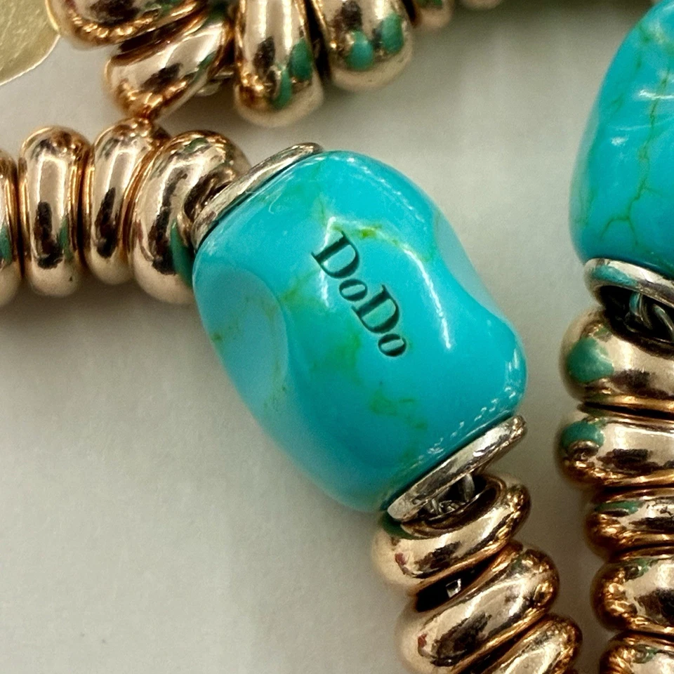 Dodo Pomellato 1 Pepita Turchese Azzurra Rara Introvabile Ciondolo Collana Bracc - Immagine 4 di 4