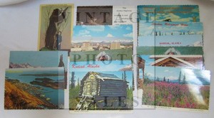 19 Alaska Real Photo Photograph Color Chrome Lithograph Postcards Alaska Joe