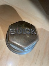 Vintage 1920s Solid Brass Threaded Buick Hub Cap 3.25 Hex Nut See Pics