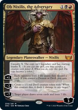 1x Ob Nixilis, the Adversary - Streets of New Capenna - NM  -  MTG