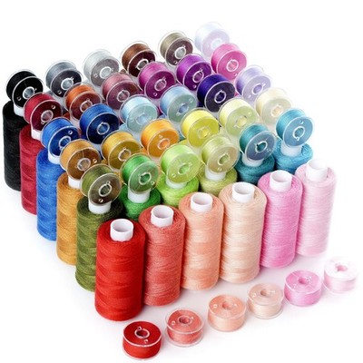 72 PCS 36 Colors Sewing Thread Assortment With Matched Prewound Bobbins