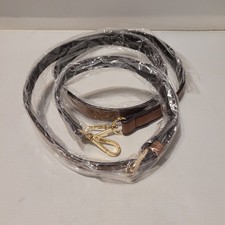 Replacement Purse Handbag Strap 51.75" X 0.75" Brown Gold Hardware Unbranded
