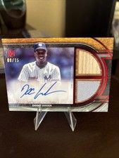 2025 Topps Museum Dwight Gooden Signature Dual Jersey Auto Bat Ruby #/15