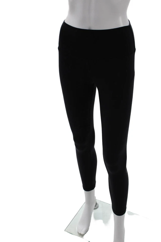 Leggings al tobillo Alo para mujer negros mezcla de nailon talla S Foto 2 de 4