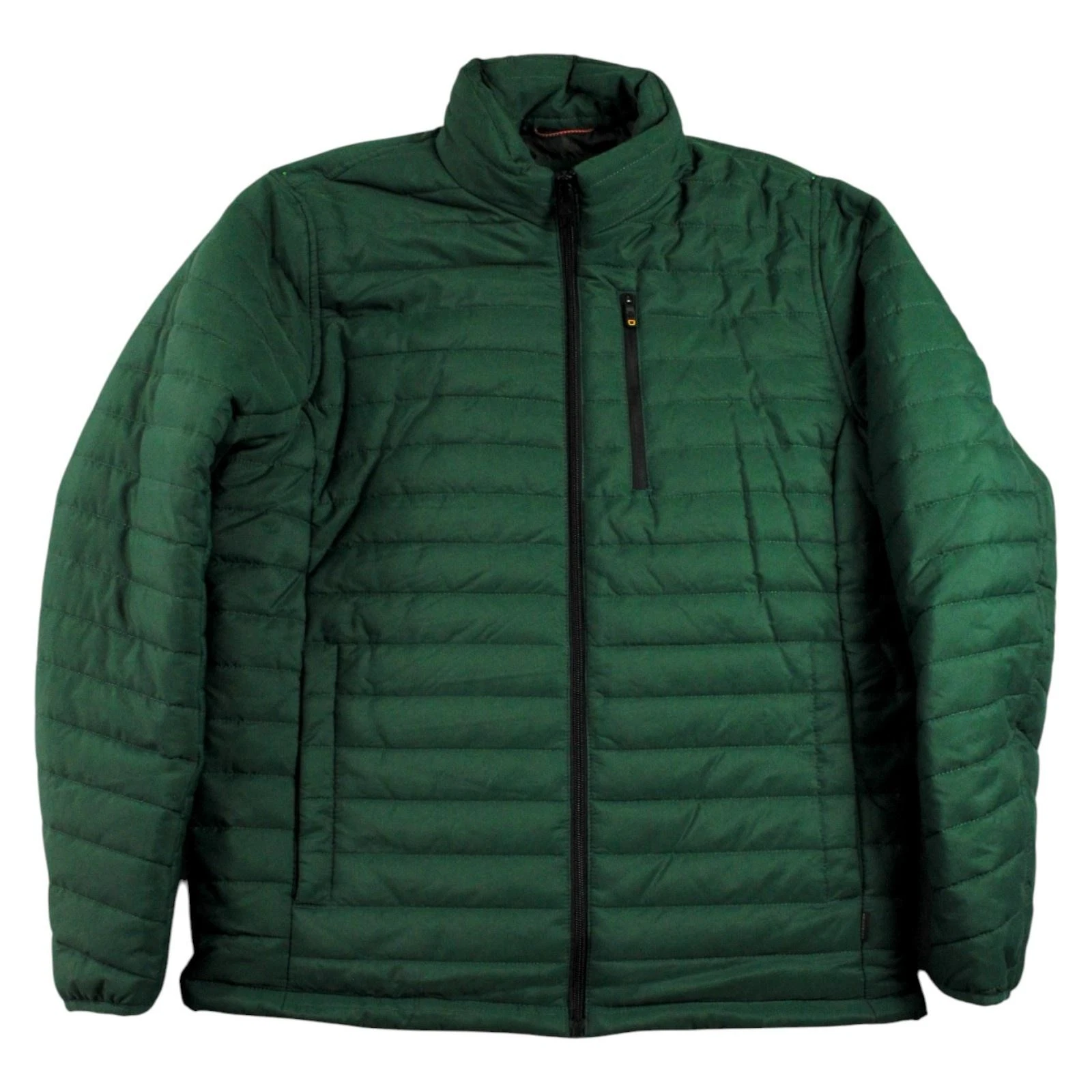 Hawke & Co Jacket Coat Mens S Green Quilted Packable Puffer Full Zip $198 NEW