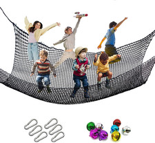 Climbing Cargo Net, 6.5' X 9.8' Double Layers Playground Safety Net, Backyard
