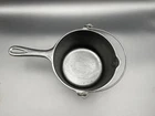 WAGNER WARE SIDNEY -O- CAST IRON 1265 Stylized Logo Fat Fryer Rare HTF