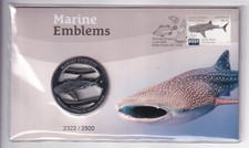 AUSTRALIAN PNC: 2024 MARINE EMBLEMS THE WHITE SHARK MEDALLION #M4018