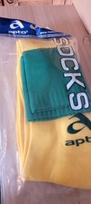 Brand New Apto Kids Footbal lsocks Size 4-6 Yellow/green 