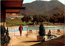 Lawrence Welk Village Pool Motel Restaurant California Postcard C135C