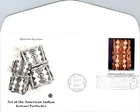 S09-2523, ART OF AMERICAN INDIAN, KUTENAI PARFLECHES, PCS FDC