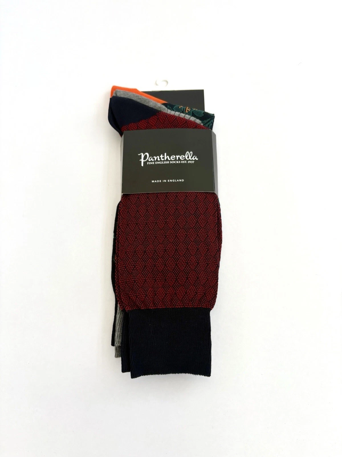 Pantherella Men’s Socks 3 Pack Dress Socks Cotton Size Small 6-7 Designer New