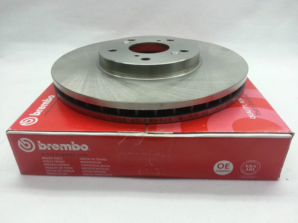 Juego de 2 rotores de disco de freno delantero Brembo 25549 para Honda Civic Fit Insight Integra Foto 4 de 4