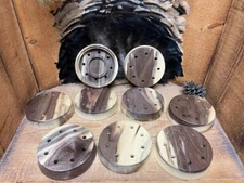 1- Sweet Caller Colorful Sappy Walnut 3.5" pot with Finish -Turkey Call Supplies