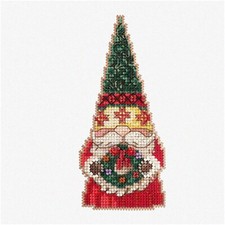 Whimsy Wreath Gnome Cross Stitch Kit - 2022 Jim Shore Gnomes Collection JS20221