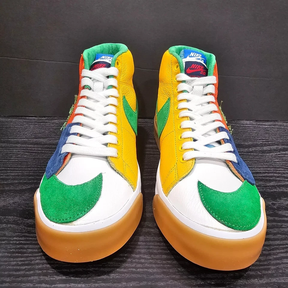 Nike Zoom Blazer Edge SB Mid Multi-Color Men Size 9 / 10 - Image 4 of 4