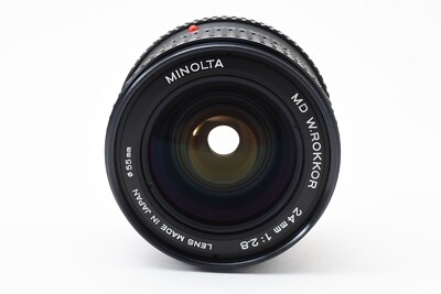 ミノルタ MINOLTA MD W.ROKKOR 24mm F2.8 Near MINT] MINOLTA MD W.ROKKOR 24mm F2.8 Wide Angle MF lens