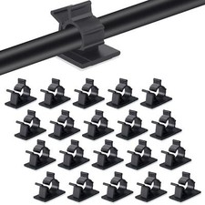 30 Pcs Black Cable Wire Clips Adjustable Nylon Wire Holder Adhesive Cable Man...