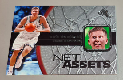 Dirk Nowitzki #5 of 20NA NET ASSETS NBA Fleer E-X 2000-01 Dallas EN Mint Vintage