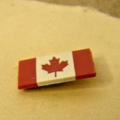 Tiny Canadian Flag Lapel Pins 1/2 x 1/4 Canada Maple Leaf Hat Tie Tack Badge