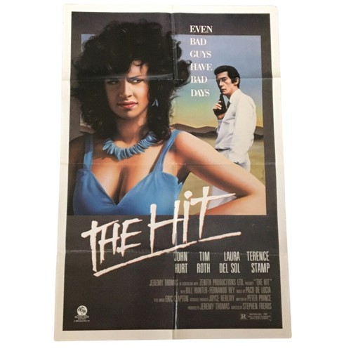 1984 The Hit 41" x 27" Original Movie Poster John Hurt, Terence Stamp