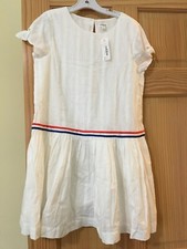 NWT Gymboree White embroidered Stripe Dress Size 5-6,7-8,10-12