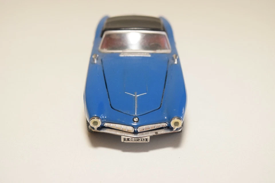 1:43 MATCHBOX YESTERYEAR Y21 1957 BMW 507 BLUE QUASI COME NUOVO - Immagine 3 di 4