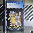 CGC 9 Graded Blastoise #9 Topps Silver foil series 1 Pokemon Card