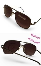 Men's Reader Sunglasses Bifocal Metal Aviator Spring Hinge Comfortable Nose Pad