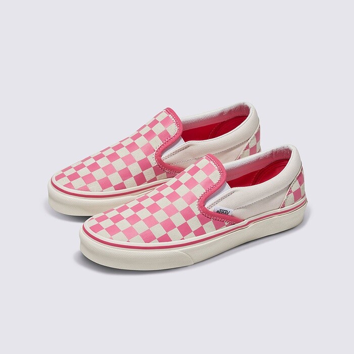 VANS★CLASSIC SLIP ON CHECKERBOARD★チェック柄★PINK VANS Classic Slip On Womens Sneakers Checkerboard Pink
