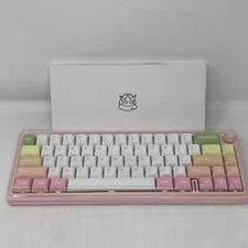Dustsilver D66 Wireless Mechanical Keyboard Peach