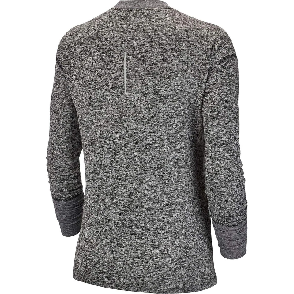 Топ беговой женский Nike Element черный/вересковый/светоотражающий серебристый, размер XX-Large - Изображение 2 из 4