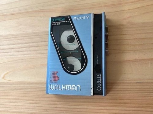 SONY Walkman WM-30 Portable Cassette Player Blue Working USED - Afbeelding 3 van 10