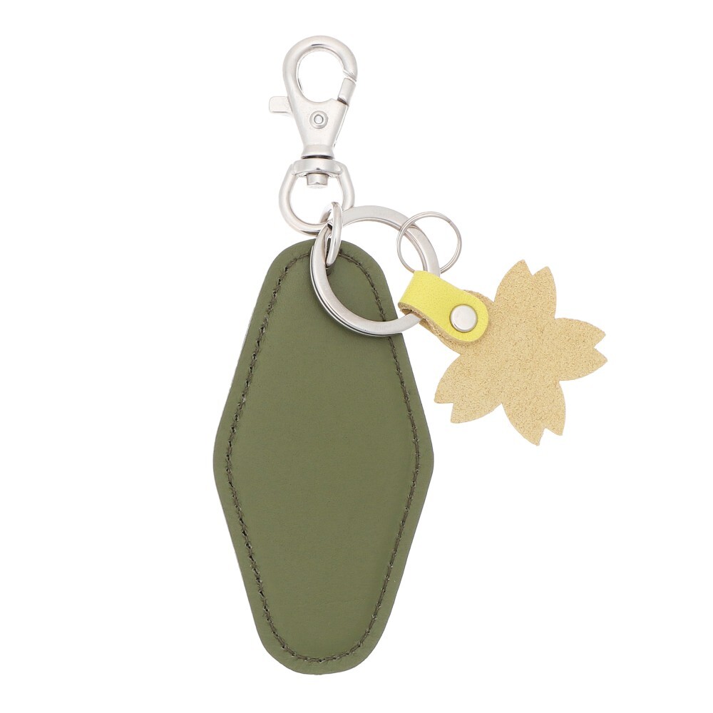 人形型チャーム スターバックス付き Starbucks 2024 Leather Key Charm Khaki & Pink Set Reserve