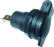 KZF Normsteckdose, Einbausteckdose, 12mm mit ...