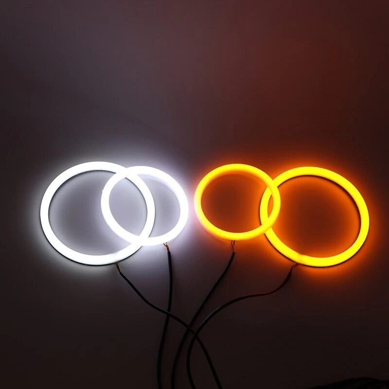Cotton Turn signal Light Halo Rings LED Angel Eyes Kit For Fiat Albea 2005-2012 Foto 4 de 4