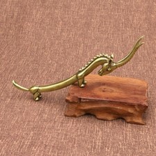 Estatuilla de antílope de latón macizo cabra dragón hervidor tenedor miniatura té mascota adorno